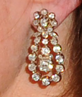 Close-up van de oorbellen